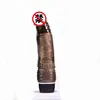Productos sexuales para adultos juguetes sexuales TPE Cristal un solo vibrador A 19CM pene raíz masculina vibración juguetes sexuales