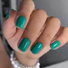 Patch de Arte de Unha Quadrado Verde Sólido Simples Removível para Usar Armadura Unha Postiça Press on Nails
