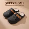 Nuevas Pantuflas de Algodón Impermeables 2026 para Mujer, Invierno Interior Hogar Antiolor Cálidas Antideslizantes de Felpa de Algodón, Se Pueden Usar al Aire Libre