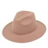 Europeu e americano estilo britânico cor sólida cartola masculina e feminina Light board Jazz chapéu vintage cowboy chapéu lã palco chapéu fábrica atacado