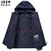 Jaqueta com capuz masculina para primavera e outono, jaqueta com vários bolsos, respirável, para montanhismo, esportes, lazer, top 8812A