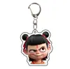Nezha 2 Niño Demonio Naohai Alrededor de Nezha Ao Bing Lindo Divertido Decorativo Mochila Escolar Colgante Pequeño Llavero de Acrílico