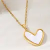 Collar con Colgante de Corazón de Dos Colores de Moda para Dropshipping Xiyin Temu Transfronterizo Totalmente Gestionado y Semi-Gestionado