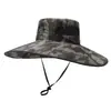 Sombrero de Sol Chal de Ala Ancha de Verano para Hombres, Protección Solar para Exteriores, Sombrero para Montañismo y Pesca, Sombrero de Pescador Coreano Casual Impermeable de Secado Rápido