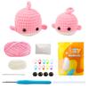 Bolsa de Material Tejido Hecho a Mano de Ballena para el Hogar Niños Muñeca Traje de Ganchillo Colgante DIY Ganchillo Tejido Regalo