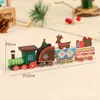 Trem de Madeira de Natal Presente para Crianças Enfeites de Mesa de Natal Presente para Eventos Presente Criativo