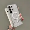 Capa Magnética para Celular com Pentagrama Pintado com UV Atmosférico e Impressão de Alta Definição para Samsung S26 Ultra, Capa Dura Transparente e à Prova de Choque