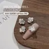 Perla Montículo Diamante Arte de Uñas Joyería Celebridad de Internet Super Brillante Metal Uña Decoración Brillante Luz de Luna Rosa Base Puntiaguda Rhinestone Accesorios