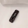 Pinza para el pelo estilo tweed con estampado de leopardo, calada, nueva nube, estrella de cinco puntas, pinza BB, pinza lateral de cuero, pinza de moda retro