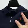 Camisa Polo con Bordado de Caballo para Hombre, Camiseta de Manga Corta con Cuello Camisero, Ropa Casual de Verano, Modelo 2025