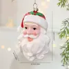 Los Colgantes de Bola Navideños con Forma Especial Más Vendidos de Amazon Diseño de Escena Navideña Decoración de Árbol de Navidad Colgante de Tren de Anciano
