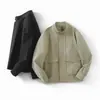 Chaqueta Harrington Corta Casual para Hombre Estilo 2026 Primavera Nueva Ropa de Trabajo Versátil Retro Chaqueta con Cuello Alto