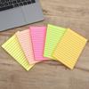 Fábrica creativa Notas Adhesivas 4 * 6 pulgadas papel de color fluorescente líneas de impresión a color este nuevo papel de notas al por mayor