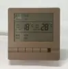 Sistema de água ar condicionado preto painel de controle LCD cinza unidade fan coil termostato tipo 86 interruptor de três velocidades