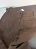 Jeans Retro Americanos Color Café para Hombre 2025 Otoño e Invierno Nueva Marca de Moda High Street Holgados Rectos Pierna Ancha Pantalones Casuales