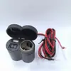 Carregador Elétrico para Moto Veículo Carro 12V Carregador USB Acendedor de Cigarros com Interruptor e Luz Azul Carregamento Portátil