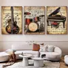 Pintura de Lienzo de Tres Piezas para Sala de Estar y Dormitorio, Lienzo al Óleo de Alta Definición, Pintura Decorativa Estilo Chino, Arte de Pared, Hecho a Medida para Clientes