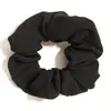 Diademas para el cabello de estilo europeo y americano, de imitación de algodón y lino, color sólido, transpirables y simples, accesorios para el cabello de tela, disponibles en varios colores, scrunchies elásticos para el cabello para mujer