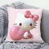 Almohada Hello Kitty Hallokitty Cojín Lindo de Dibujos Animados Corazón de Niña Cojín para Sala de Estar Sofá Oficina Almohada para Descanso de Almuerzo