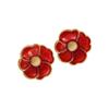 Aretes medievales vintage estilo corte aretes simples versátiles moda lujo aretes de alta gama al por mayor