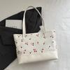 Bolsa de Mano Pequeña de Cerezas de Aspecto Elegante 2025 Verano Nueva Tendencia de Moda Bolsa de Hombro de Gran Capacidad Bolsa Casual