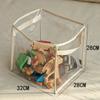 Cesto de Armazenamento de Brinquedos Transparentes para Crianças, Blocos de Construção, Caixa de Armazenamento de Brinquedos de Pelúcia, Balde Organizador Multifuncional de Grande Capacidade, Personalizável