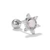Color Ópalo Circonita Moda Acero de Titanio Pendientes para Mujer Dormir Gratis-Selección Lujo Ligero Caracola Hélice Hueso de la Oreja Clavo Palo de Oreja Joyería