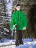 Nuevo Traje de Snowboard para Mujer y Hombre Impermeable Algodón Adhesivo Cortavientos Cálido Nicho Americano Color Sólido Ropa de Exterior