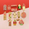 Etiquetas de palabras para exámenes de temporada de graduación, palabras de felicitación, accesorios decorativos, colgantes de aleación para DIY, cadenas para teléfono, llaveros, artículos hechos a mano