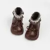 Botas Infantis Botas Estilo Martin 2026 Outono Novo Estilo Doce Infantil Renda Princesa Botas Curtas Meninas Pequenas Botas de Couro