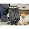 Calça Wide Leg Patchwork de Renda com Bolinhas Feminina Outono Cintura Alta Perna Reta Hot Girl Linha A Fluida Solta Casual Comprimento Total