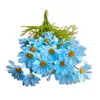 Flor Artificial Margarida Pequena Decoração para Casa Sala de Estar Enfeites Mesa Decoração Pequena Fresca Flor Artificial Camomila Adereços de Fotografia