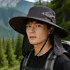 Sombrero de Protección Solar para Hombre, Nuevo Modelo Verano 2024, Sombrero de Sol para Ciclismo y Bicicletas Eléctricas, Sombrero de Pescador con Cubre Rostro para Exteriores, Sombrero de Sol para Pesca