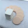 Esponja de Maquillaje Puff Redonda Cuadrada Borde de Cuero Látex SBR Natural