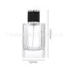 Botella Muestreadora Personalizable de Borde Cuadrado Fondo Grueso de 30ml 50/100ml Botella Vacía de Relleno para Perfume y Aromaterapia