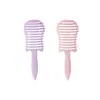 Peine de Plástico Hueco para Peinar, Peine Curvo para Peinado, Doble Uso para Cabello Seco y Húmedo, Peine de Peinado Voluminizador, Disponible en Opciones Rosa y Morado