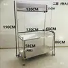 Carrinho Promocional de Supermercado em Aço Inoxidável Estande de Exposição Carrinho Pequeno Publicidade Promoção de Chão Portátil Móvel Carrinho de Degustação