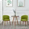 Juego de Mesa y Sillas de Negociación Imitación Madera Maciza Nórdica, Sillas Modernas Minimalistas, Mesa Redonda Creativa para Ocio, Sillas de Comedor para Cafetería y Tienda de Té de Leche