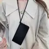 Bolsa de Armazenamento para Óculos com Alça no Pescoço Preta, Bolsa para Celular, Bolsa para Óculos de Sol, Bolsa Protetora para Óculos de Sol Adequada para Múltiplos Cenários, Design com Alça no Pescoço