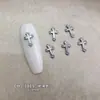 Estilo Punk Retrô Cruz Liga Metálica Decorações para Unhas Dourado Prata Pinos DIY Unhas Vestíveis Acessórios para Unhas Atacado