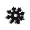 Tarjeta de Herramienta Copo de Nieve Octagonal 18 en 1 Llave Multifunción de Acero Inoxidable de 8 Esquinas Hexagonales Tipo Multicorner Portátil Práctico