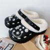 Pantuflas Mao Mao para mujer, calzado de exterior, pantuflas Mao Mao de suela gruesa, zapatos con agujeros de alta gama para mujer, pantuflas de algodón desmontables