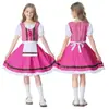 Roupas coloridas para meninas, Vestido Dirndl, traje étnico bávaro infantil para festival, fornecimento transfronteiriço