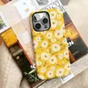 Película Magnética de Flor Margarida Tela Cheia Capa de Celular Nova Iphone17Pm Apple 18 Capa Protetora Duas em Uma