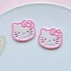 Gato xadrez acrílico cartoon peças de acessório DIY para capas de celular, enfeites de tamanco, presilhas de cabelo e materiais para acessórios de cabelo