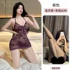 Lencería Sexy Nueva, Bata de Noche de Encaje Pura Pasión Talla Grande, Tentación Sexy, No Necesitas Quitarte el Pijama en la Cama, Uniforme para Pechos y Glúteos Pequeños