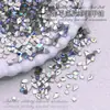 Huazi Corte Fundo Plano Formato Especial Diamante Joias Nail Art Flash K9 Mini Diamante Cor Luar Biselado Acessórios para Unhas Atacado