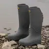 Novedad 2024 Botas de Lluvia Altas para Hombres y Mujeres Parejas Moda Ropa Exterior Antideslizante Impermeable Zapatos de Goma Suela Suave Botas de Lluvia