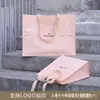 Bolsa de mano tejida de color verde oscuro, bolsa de mano personalizada para tienda de ropa, bolsa de compras duradera, bolsa de regalo para salón de belleza