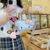 Mochila de Ombro Portátil de Pelúcia Gatinho Hello Kitty Coração de Menina Mochila Fofa de Rua Presente